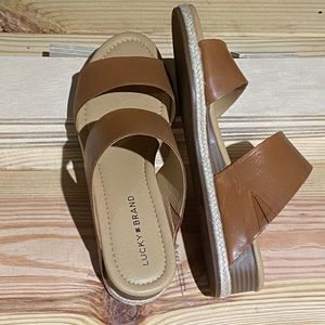 Lucky Brand Wedge Slide Sandals. Brand new.